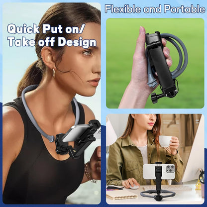 Support de cou MAINS LIBRES ajustable 360° pour Smartphone