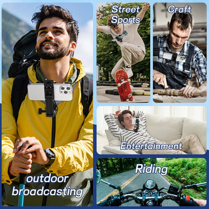 Support de cou MAINS LIBRES ajustable 360° pour Smartphone